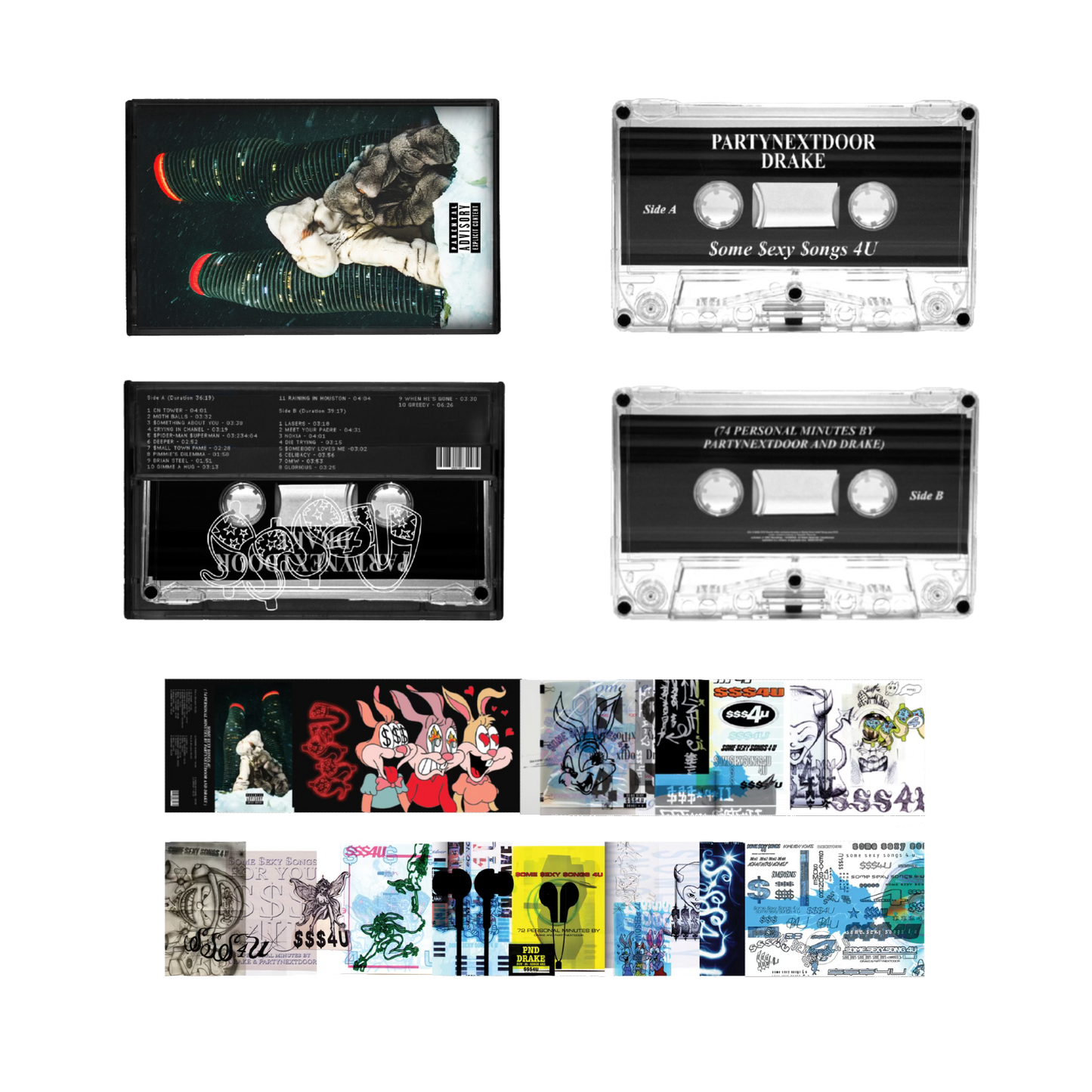 PARTYNEXTDOOR & Drake - $ome $exy $ongs 4 U Cassette