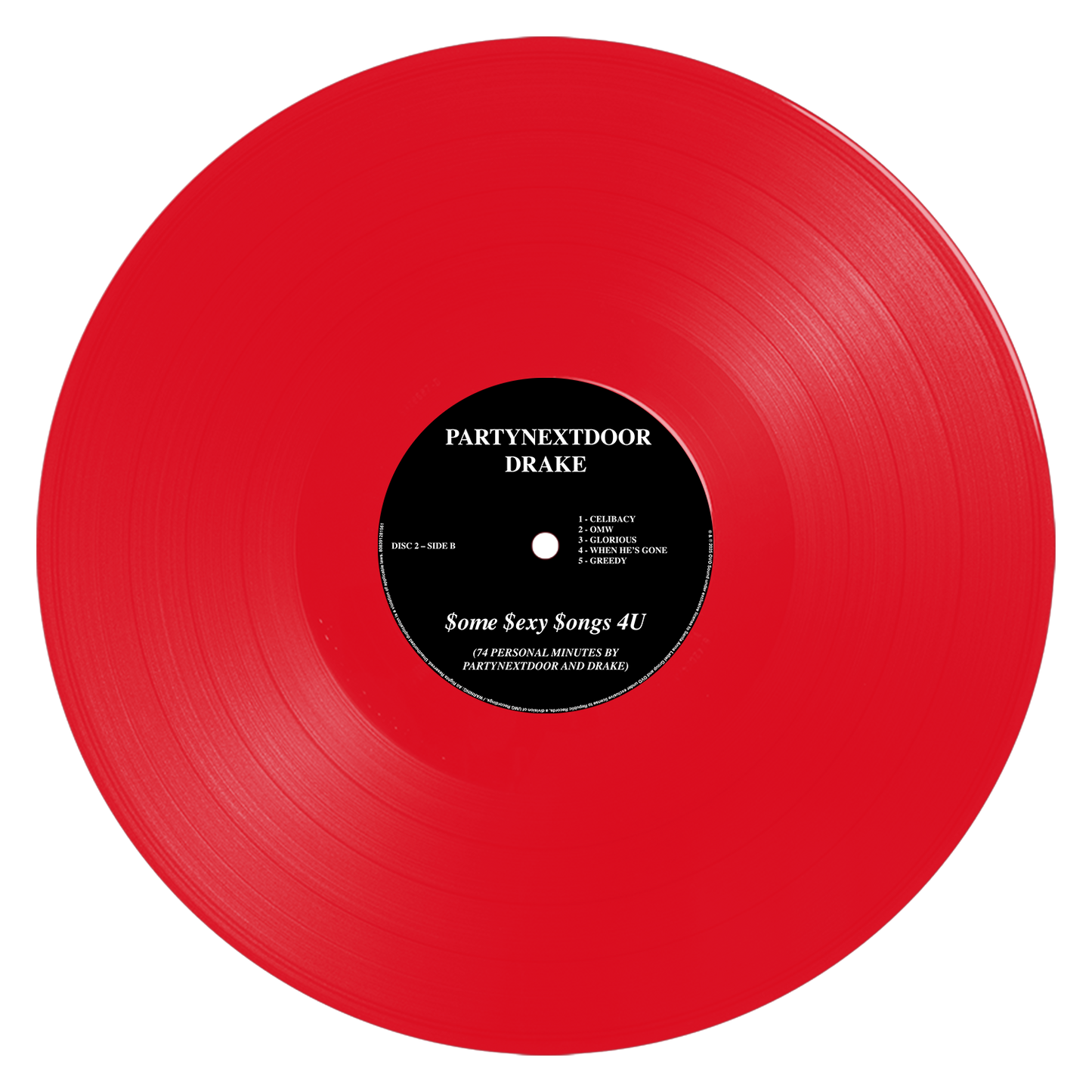 PARTYNEXTDOOR & Drake - $ome $exy $ongs 4 U - LP (Opaque Red)