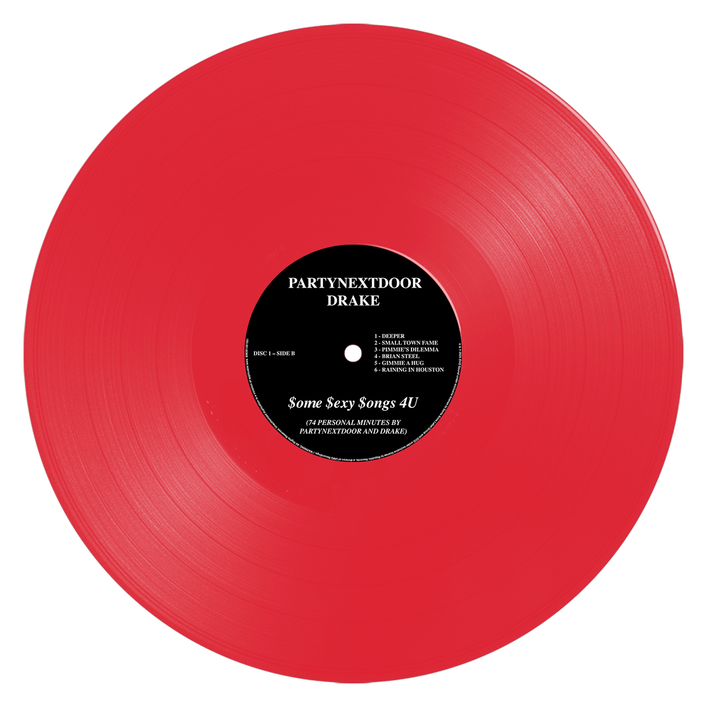 PARTYNEXTDOOR & Drake - $ome $exy $ongs 4 U - LP (Translucent Red)