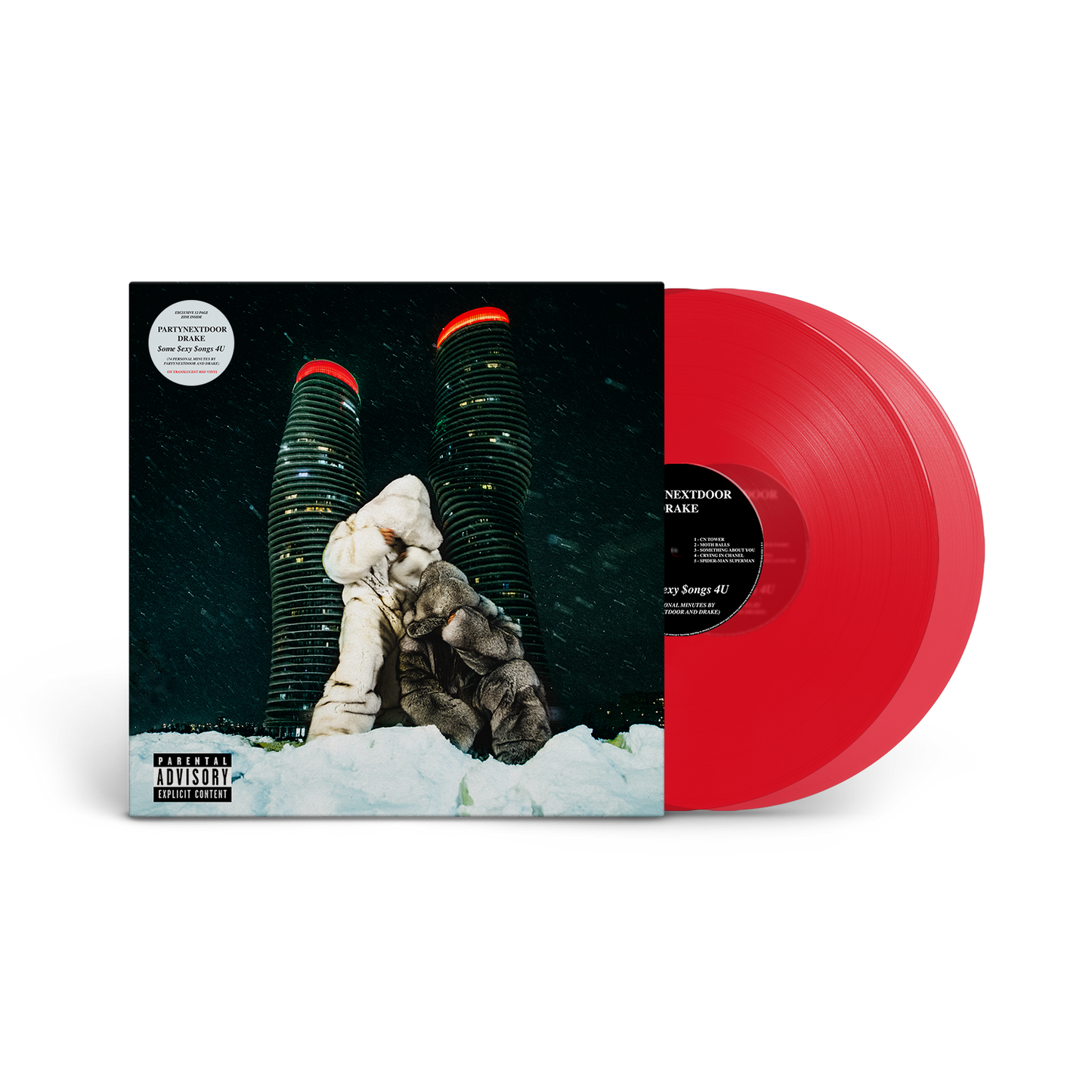 PARTYNEXTDOOR & Drake - $ome $exy $ongs 4 U - LP (Translucent Red)